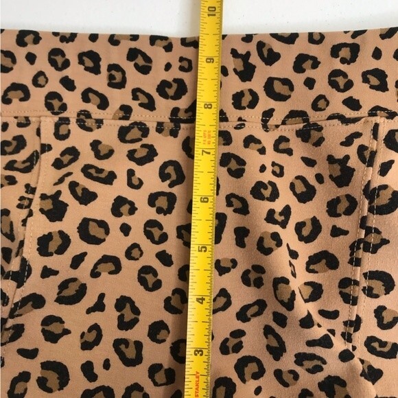Old Navy Leopard Print Stevie Pants Brown Black Skinny Pull On Women Medium - Picture 7 of 11